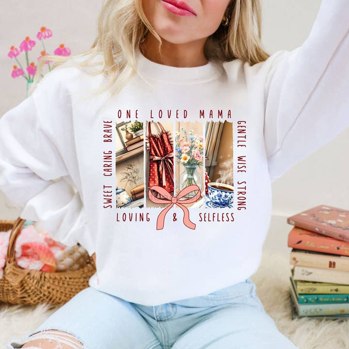 One Loved Mama With Bow DTF Heat Transfer for wholesale by Trendy Transfers