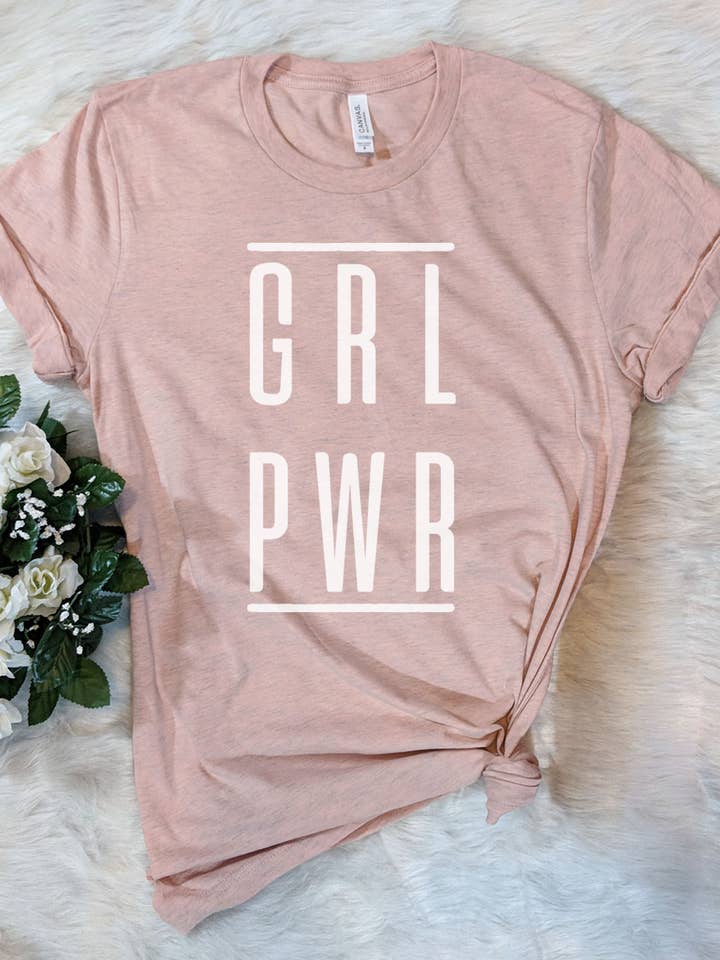 House Of Rodan - Vente T-shirt sérigraphié – femme - Grl Pwr Girl Power - Féminisme Equal Droits Libéraux T-Shirt