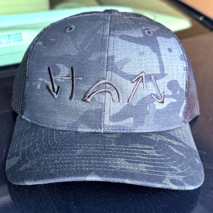 All Black Camo Hat - Gospel Symbols for wholesale by Gospel Symbols