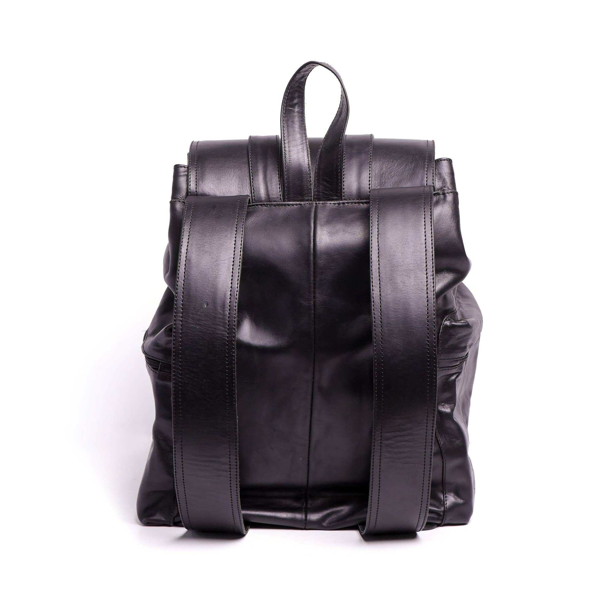 Hammi Leathers - Vendita all'ingrosso Zaino - Unisex - Zaino in Pelle Nera da Viaggio – Elegante e Funzionale3