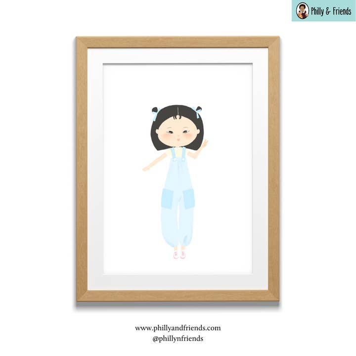 Lily Girl Wall Art for wholesale by Philly & Friends