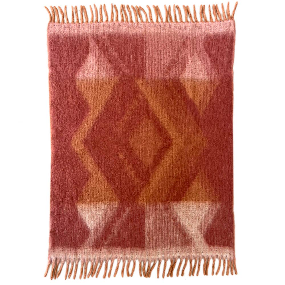 Malagoon - Wholesale Throw Blanket - Zapotec soft spicy red recycled throw2