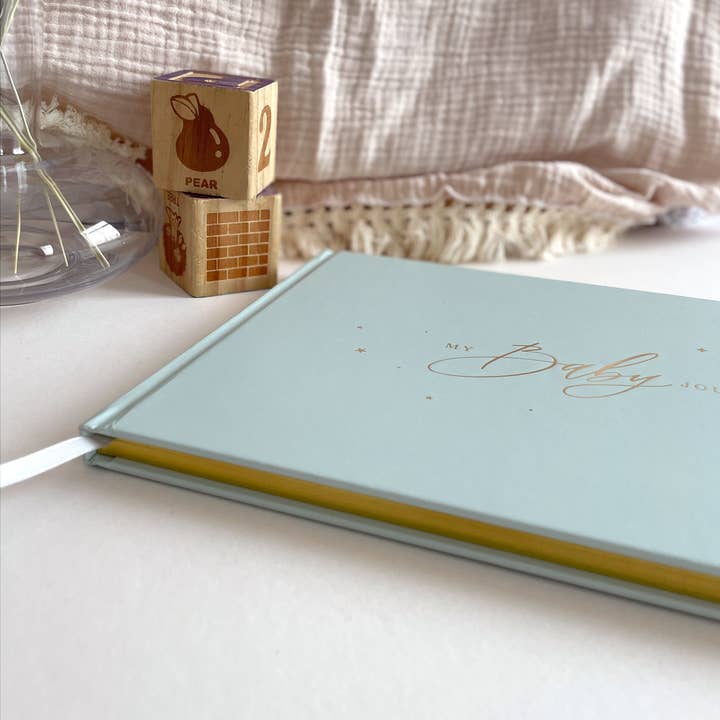 Blush And Gold - Wholesale Journal/Diary - Maternity - My Baby Journal (Aqua) gift for new parents, keepsake book