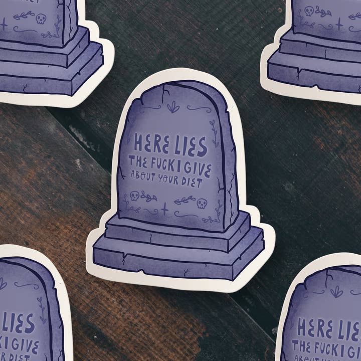 Chiaralascura - Wholesale Sticker - Qui giace - adesivo3