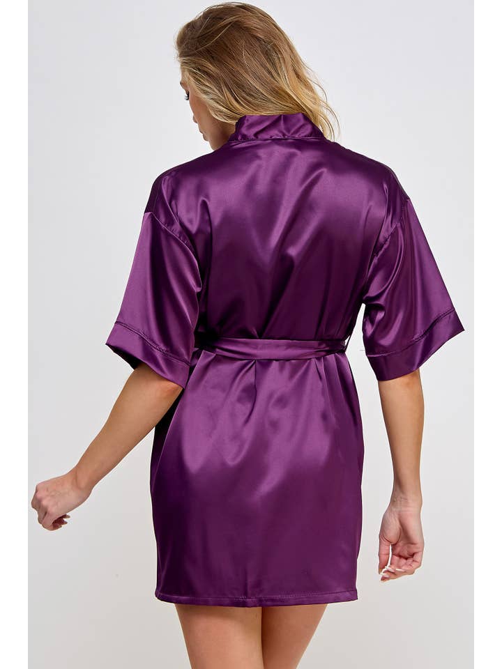 BeWicked - Wholesale Robe - Women's - 1947 Getting Ready Satin Robe14