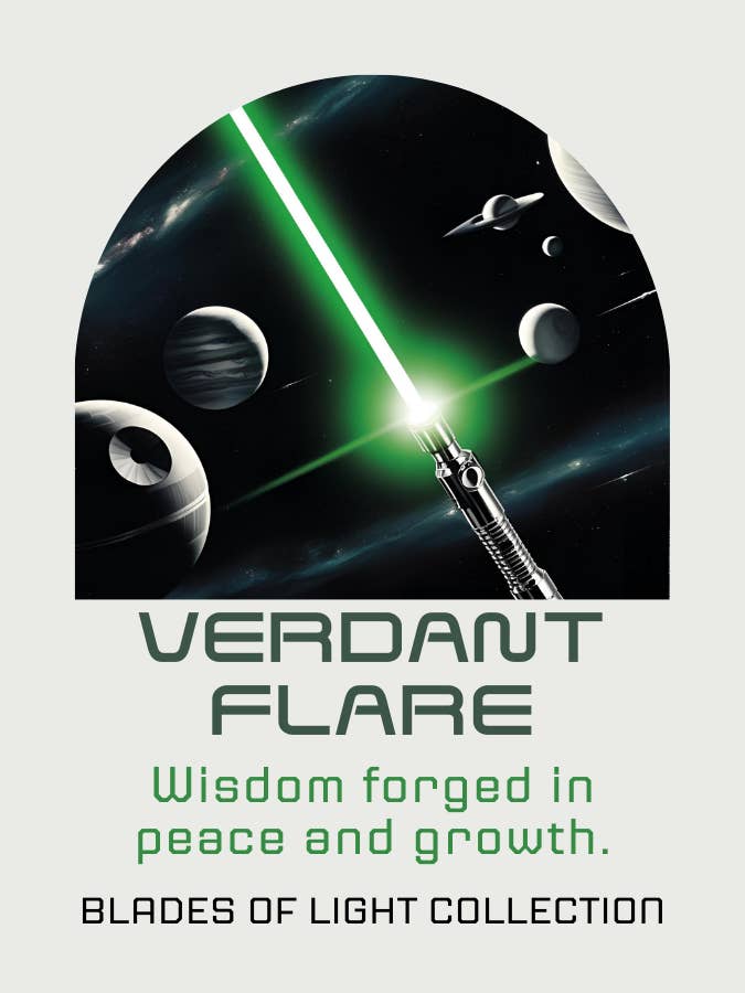 Verdant Flare - Klingen des Lichts Kollektion für den Großhandel von The Vintage Flame Candles