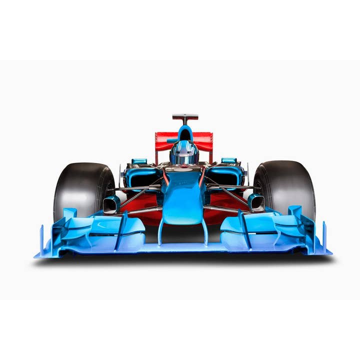 Poster graphique de pilote de course bleu 24 x 36 pour la vente par Gotham Gifts