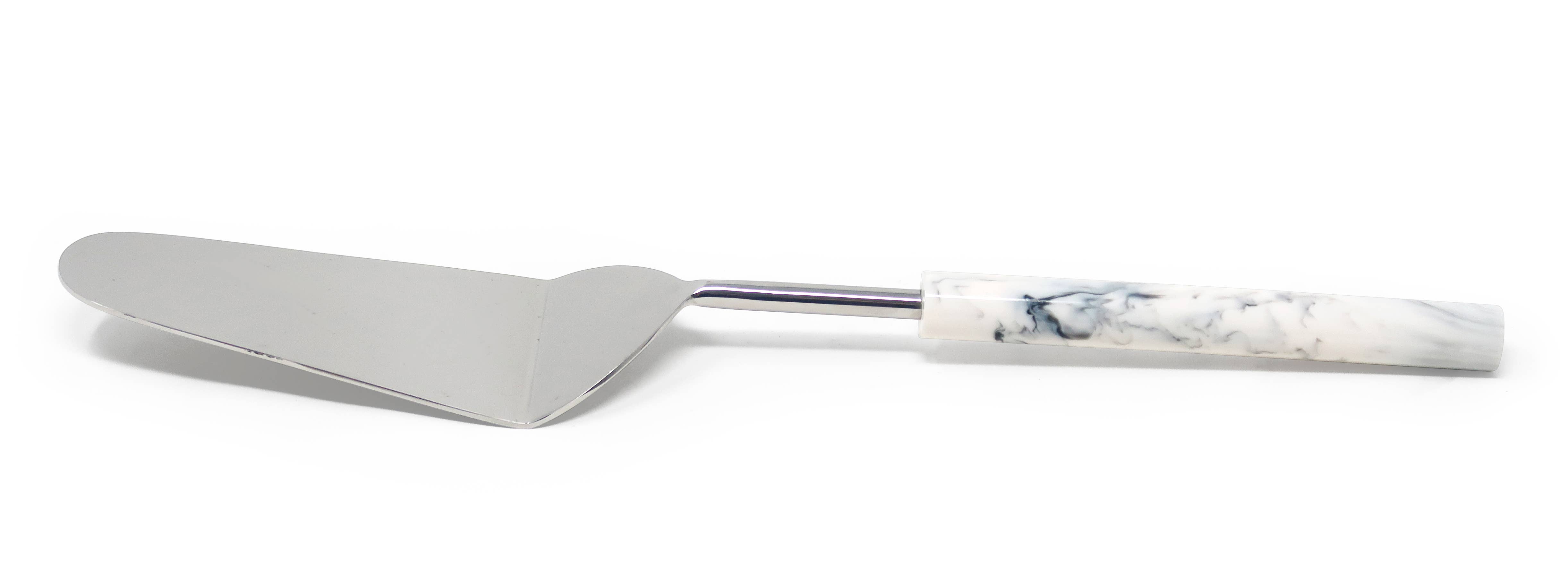 VIVIENCE – wholesale Serving utensil – Cake/Salad Server Set with Marble Handle6