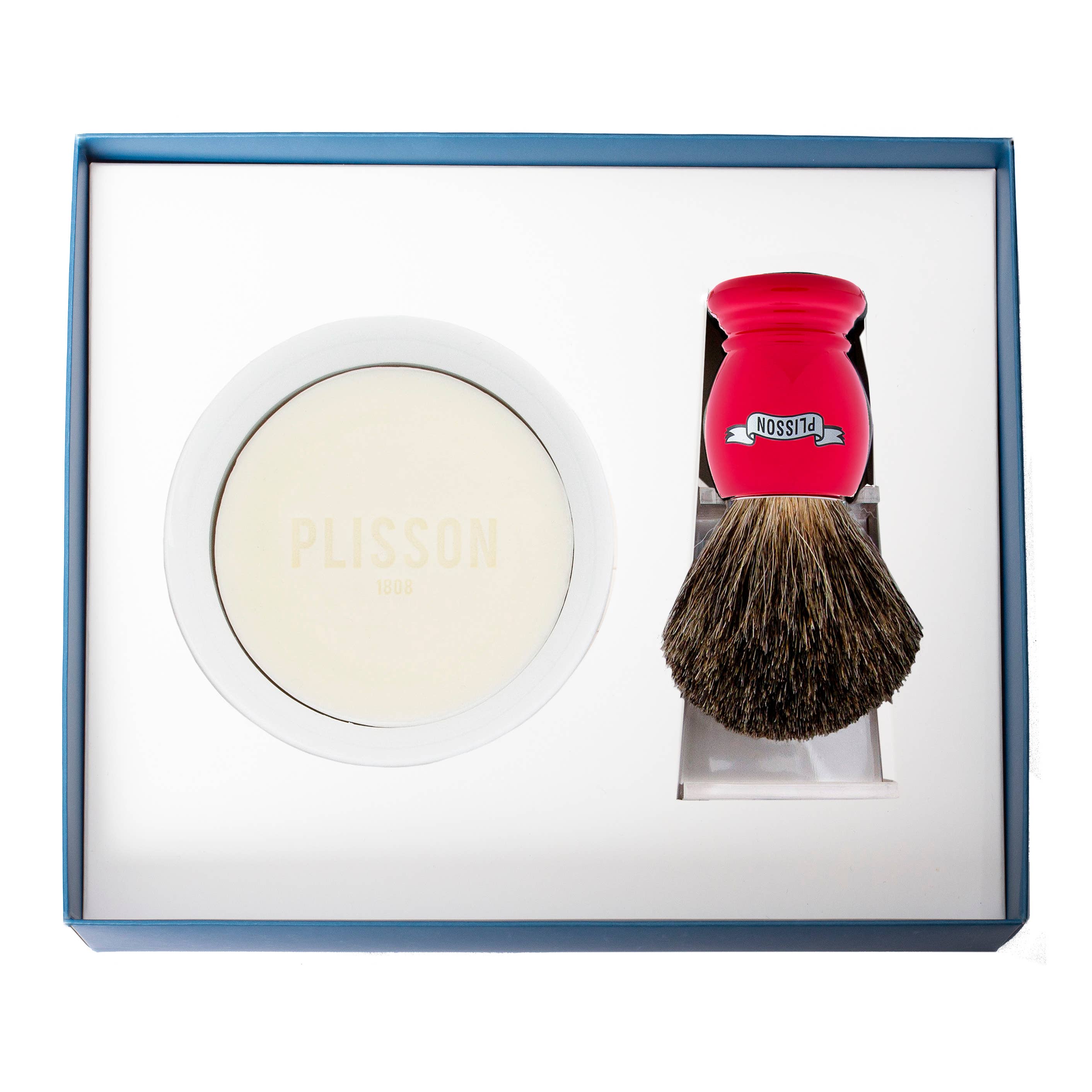 Plisson 1808 - Wholesale Shaving Set/Kit - Men's - Genuine Essential Shaving Brush Initiation Set - 9 colors1