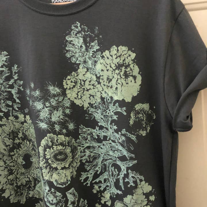 Solstice Handmade - Wholesale Screen Printed T-Shirt - Unisex - Lichen Organic Cotton T shirt3