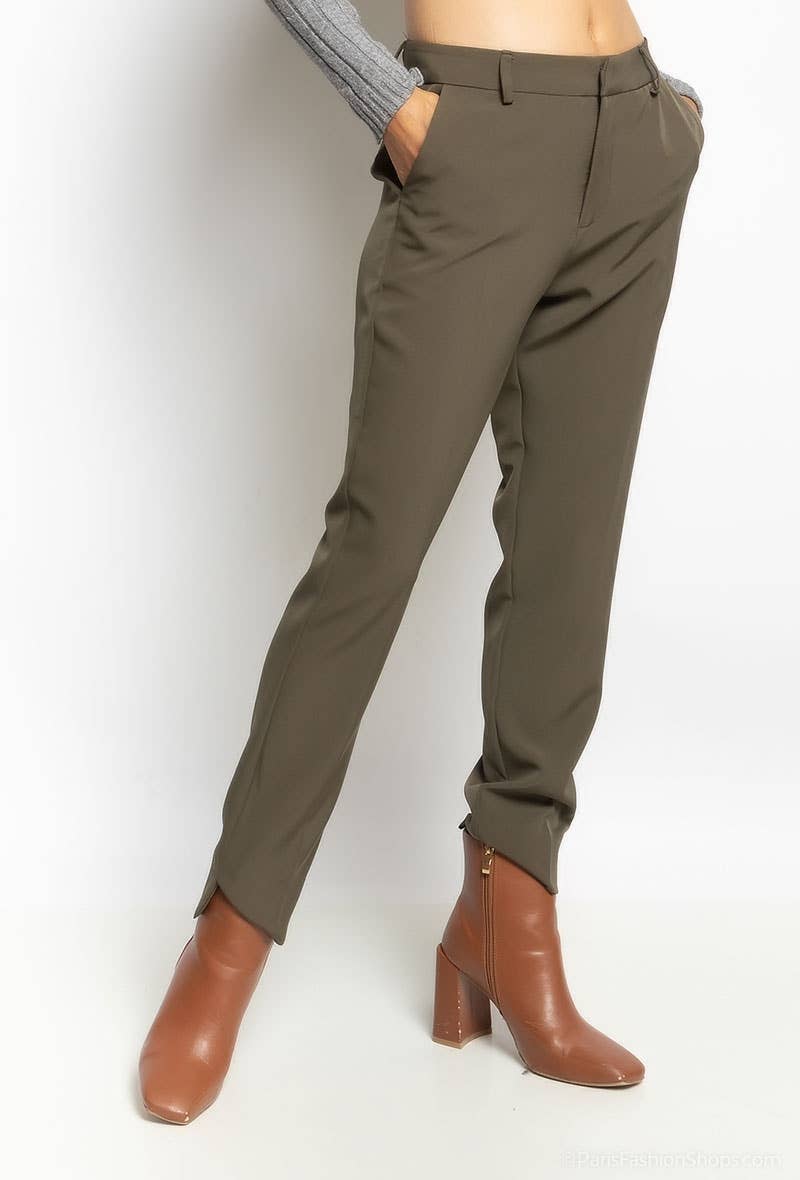 Attentif Paris – wholesale Pants – Women's – [Timeless] High-waisted cigarette pants48