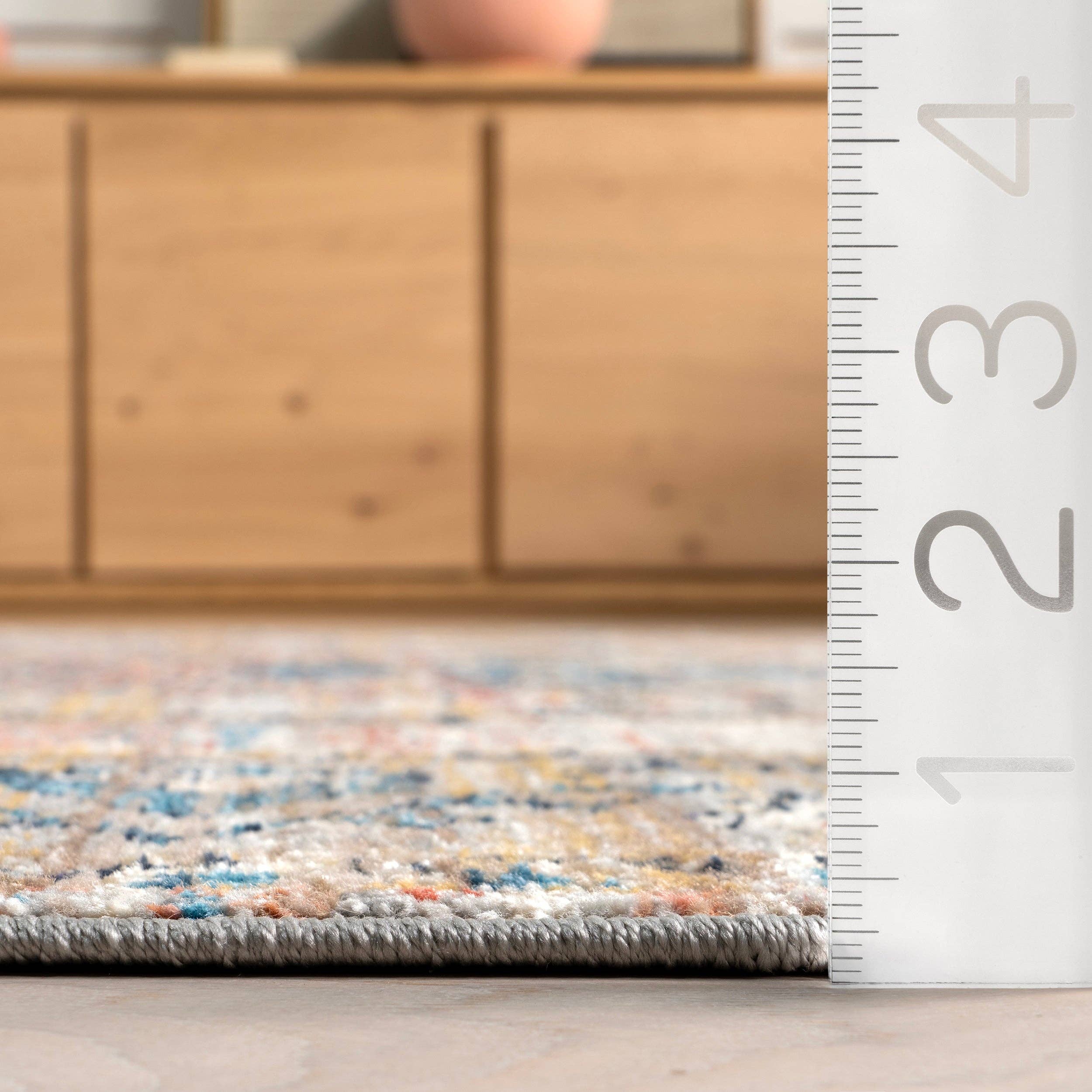 Beige Marley Traditional Medallion Fringe Area Rug for wholesale on Faire10