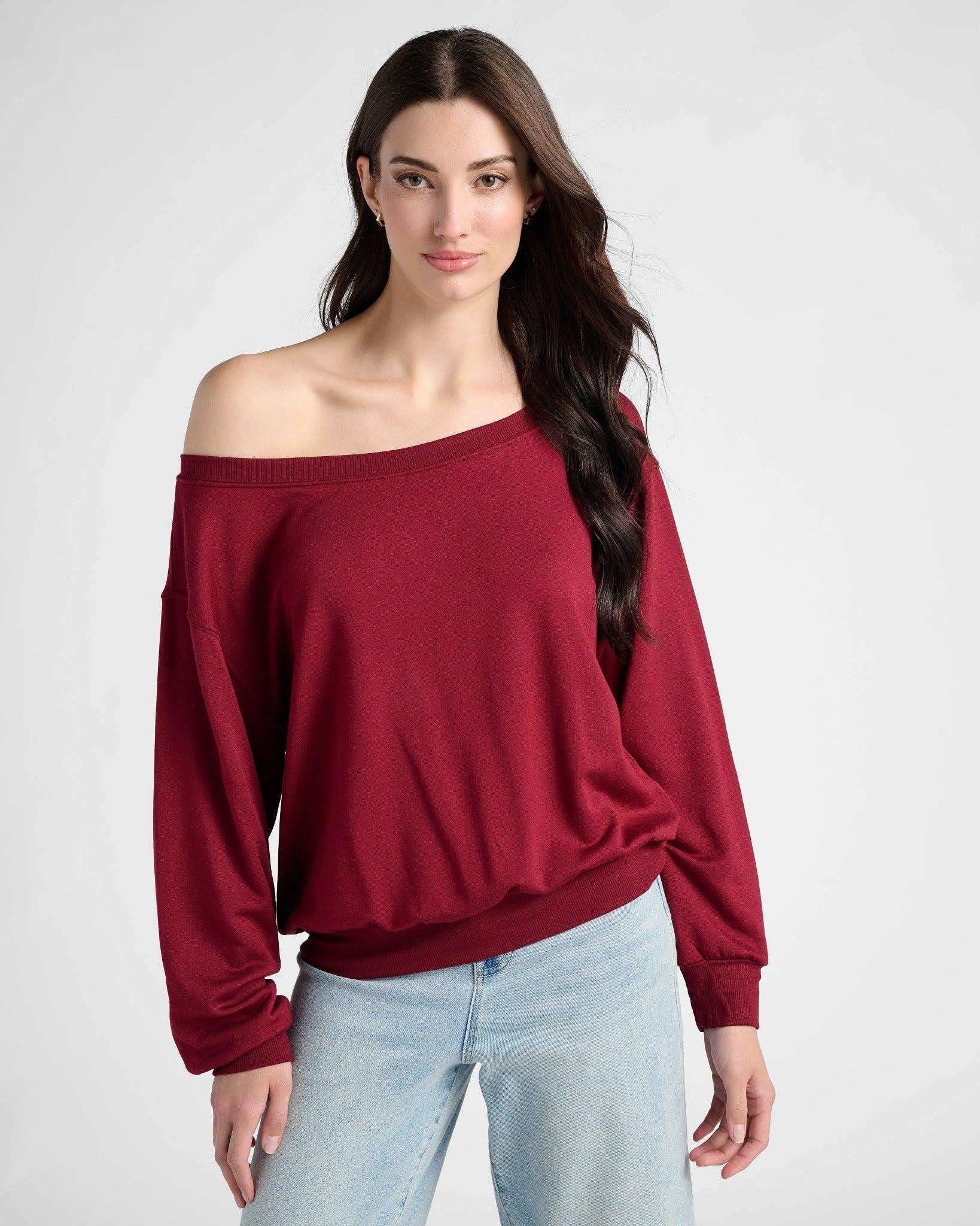 Seventy Eight and Sunny (SEAS) - Wholesale Sweatshirt - Women's - Brooksville One Shoulder Sweatshirt9