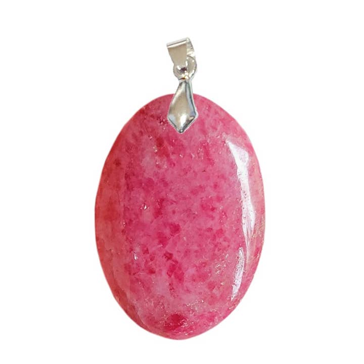 Ciondoli ovali Rhodonite EXTRA da 2 a 3,5 cm per la vendita all'ingrosso da parte di Artisans de Madagascar