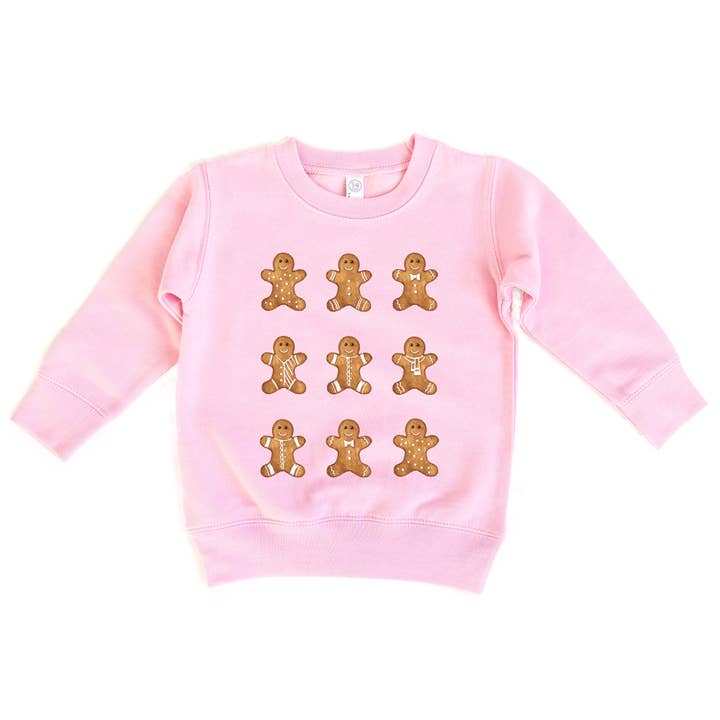 Holland Ave Clothing - Wholesale Sweatshirt - Kids - Gingerbread Man | Kids Christmas Sweatshirt