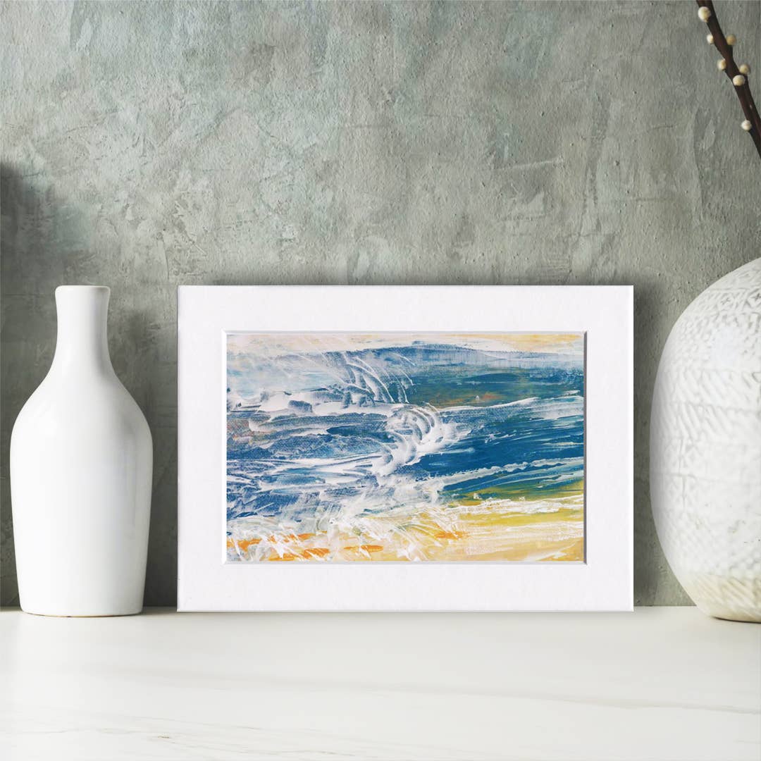 Fine Art For Small Spaces - Wholesale Art Print - Lakewaves 7 Waterscape Landscape Nature Art Mini Print0