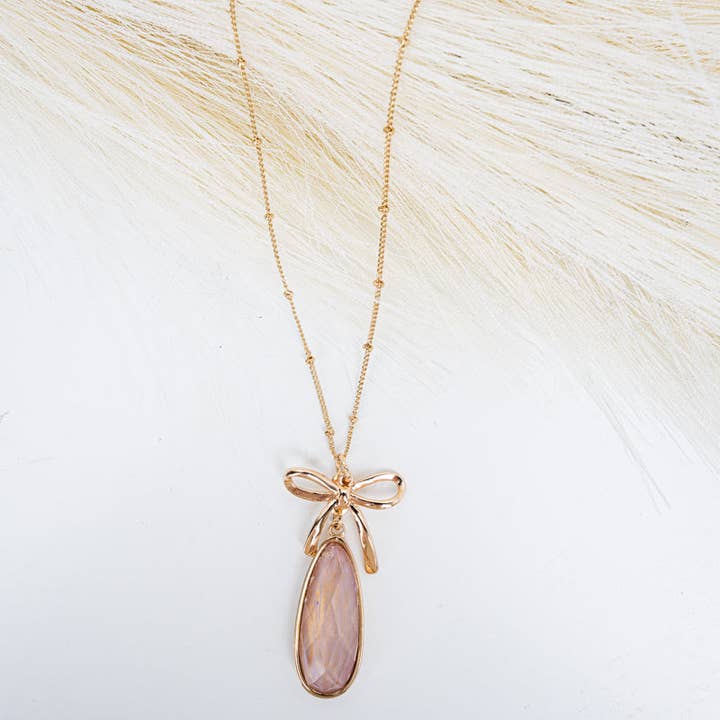 Wholesale Accessory Market - Wholesale Pendant/Charm Necklace - Crystal Avenue All Access Violet Teardrop Goldtone Necklace1