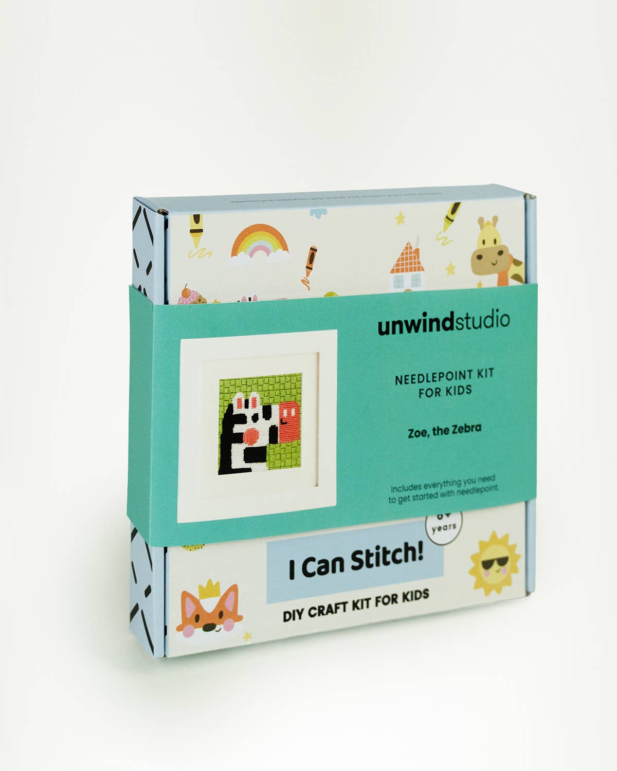 Unwind Studio - Wholesale Doe-het-zelf-knutselset - Kinderen - Roze Margriet - Borduurpakket voor Kinderen6