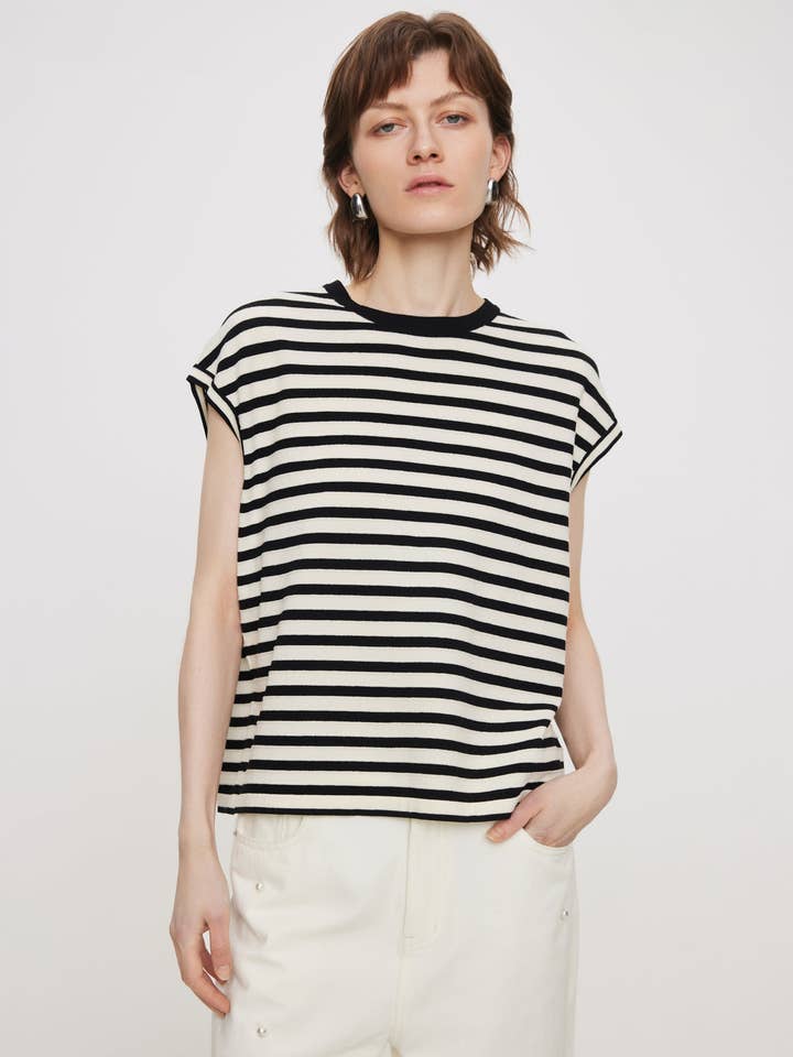 Classic Striped Tee for wholesale by Urlazh