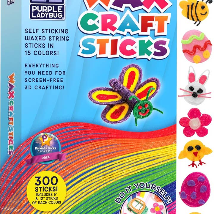 Kids Wax Craft Sticks for wholesale by Purple Ladybug