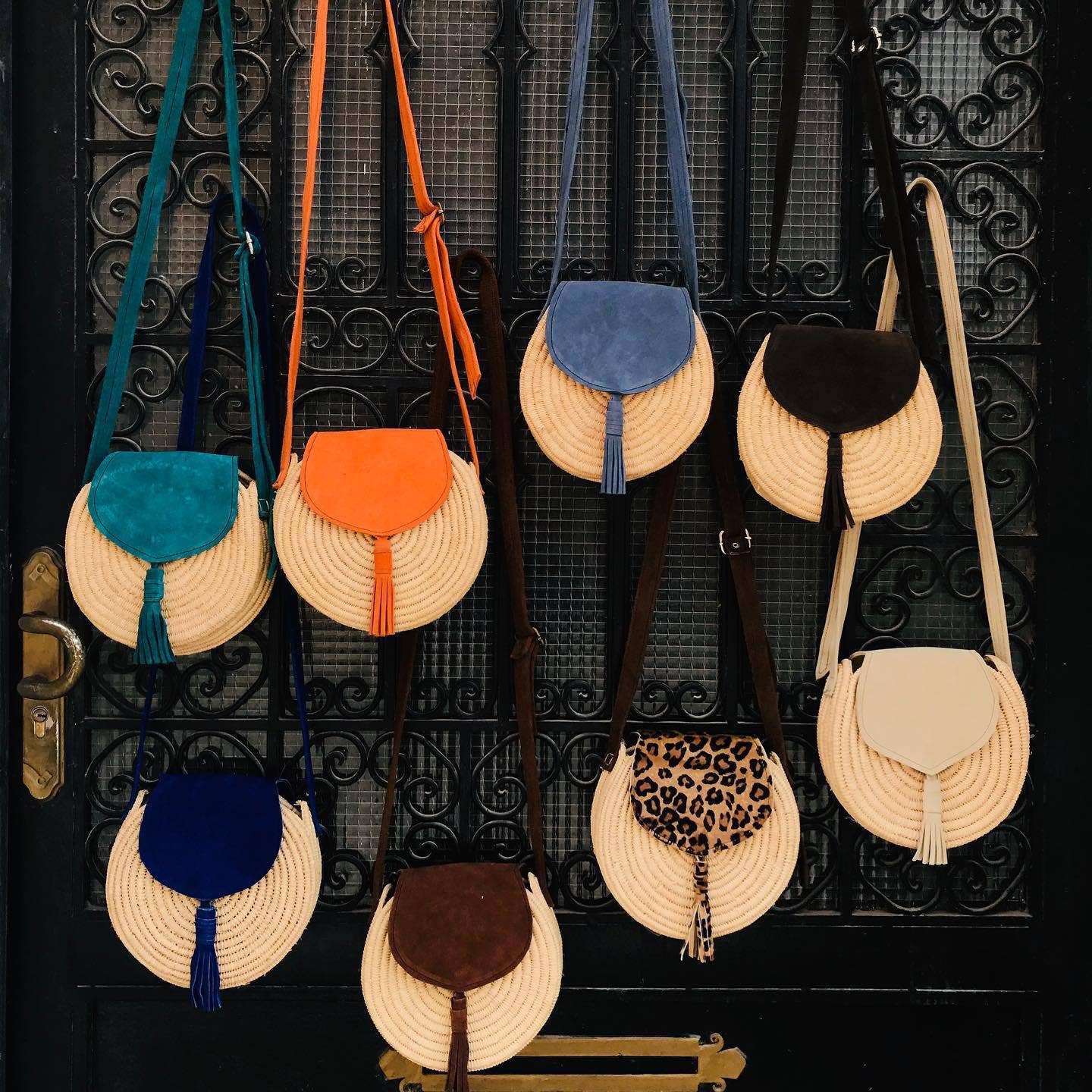 martitec – wholesale Crossbody bag – Women's – Boho and Chic Moroccan Raffia Round Bag: Elegance0