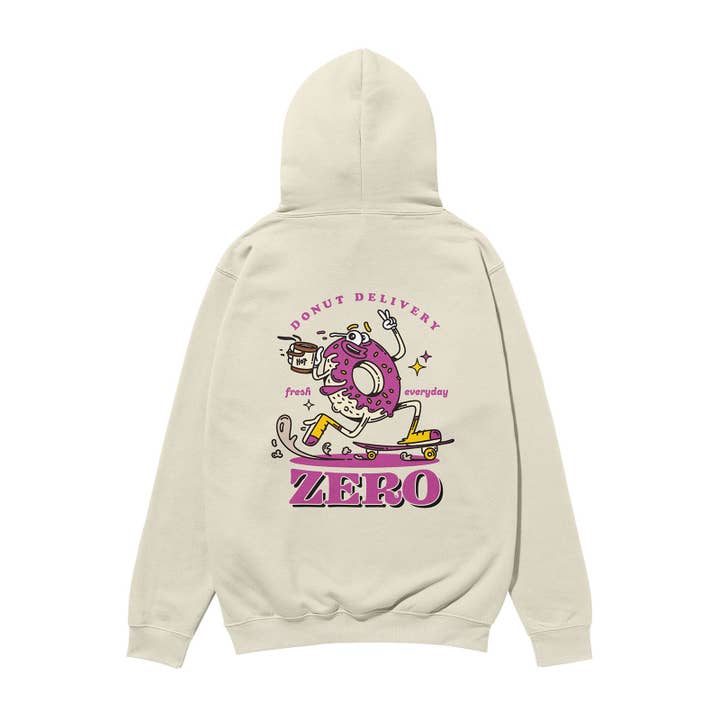 Camisola com Capuz Orgânica Pesada para Entrega de Donuts em Pedra por atacado de Weekend Concept