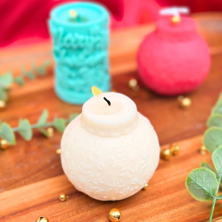 Velarosa Studio LLC - Wholesale Pillar Candle - Christmas Ornament Candle2