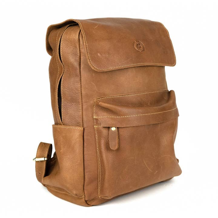 Isaac Backpack for wholesale by Designs By THOR Leather Goods