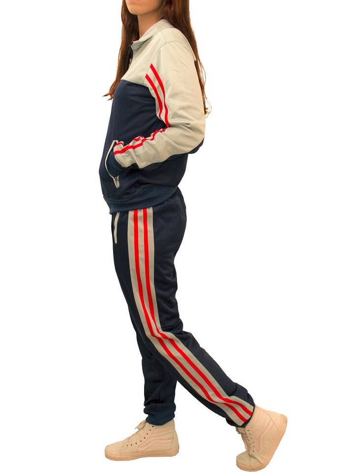 Tuta da donna Gladys Track Jacket & Track pants Full Tra per la vendita all'ingrosso da parte di Royal Threads