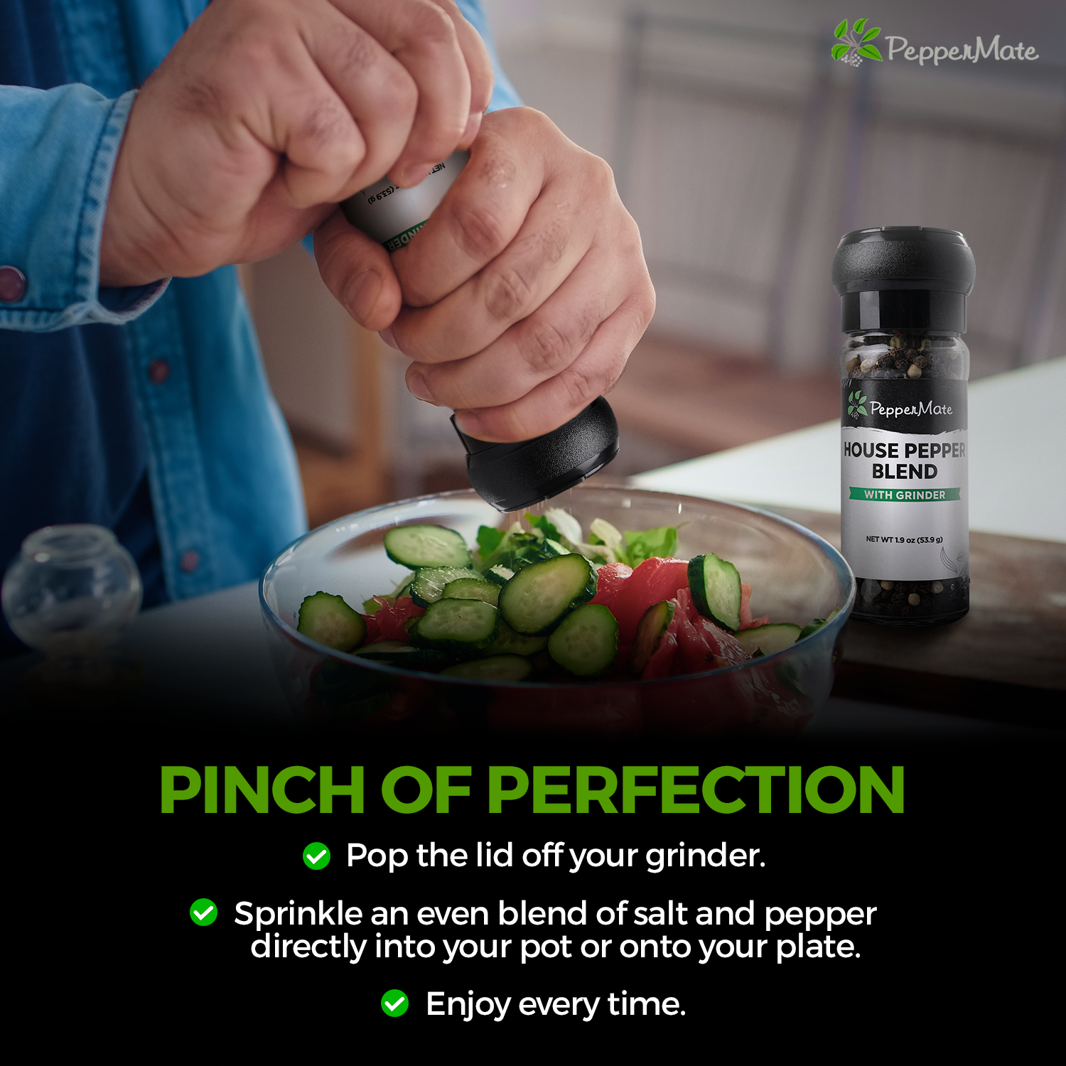 Peppermate - Vendita all'ingrosso Macinapepe - Macinacaffè usa e getta per la casa:5