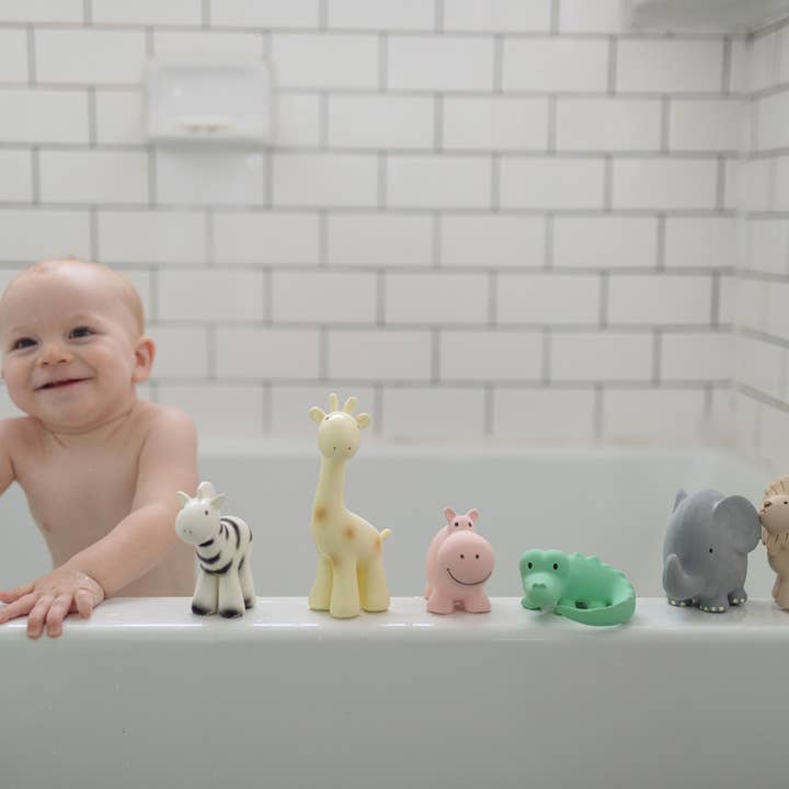 Tikiri Toys LLC - Wholesale Bath Toy - Baby - Elephant Natural Organic Rubber Teether, Rattle & Bath Toy12