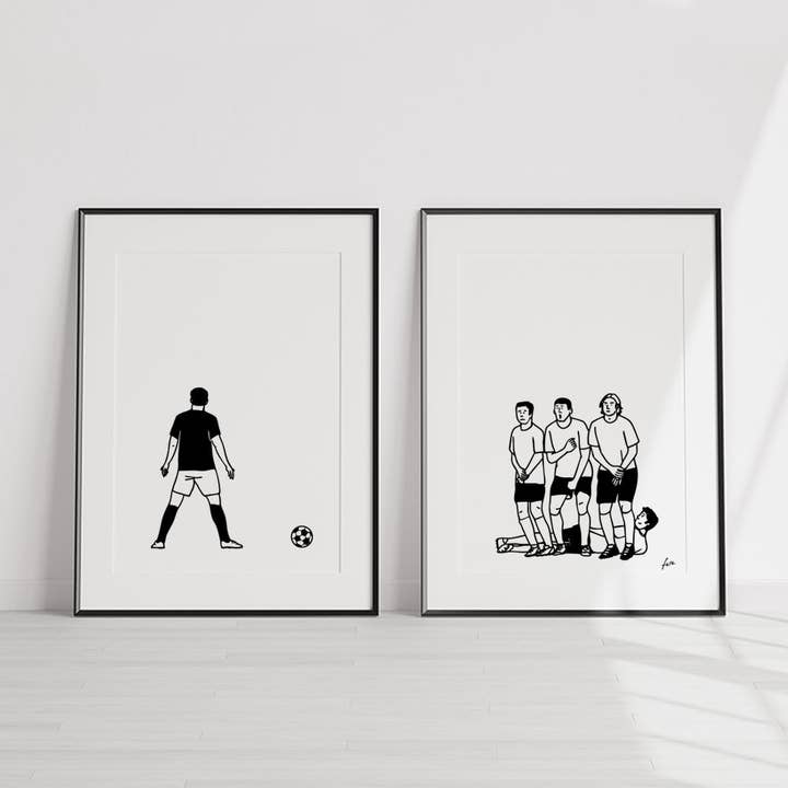 Duo d'affiches les sportifs - Le foot pour la vente par FERE