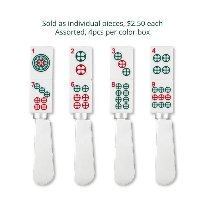 Supreme Housewares - Wholesale Cheese Spreader - Mahjong Circular Serenity Melamine Resin Cheese Spreader