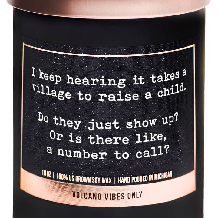 Takes a village to raise a child do they show up soy candles for wholesale by ellembee gift