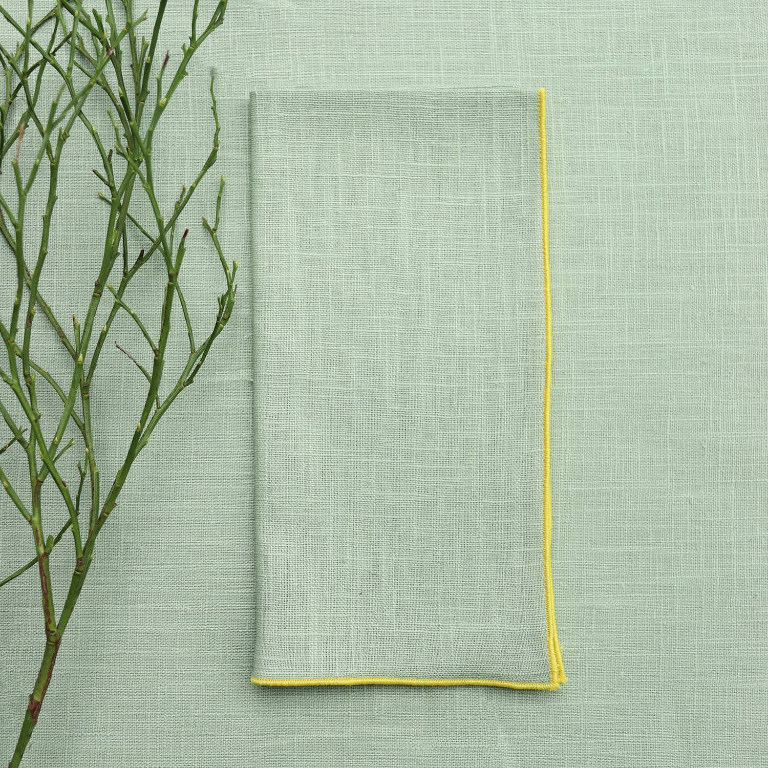 Giardino Segreto - Vente Serviettes de table en tissu - Serviette en lin 100 % de la collection CORDONCINO13