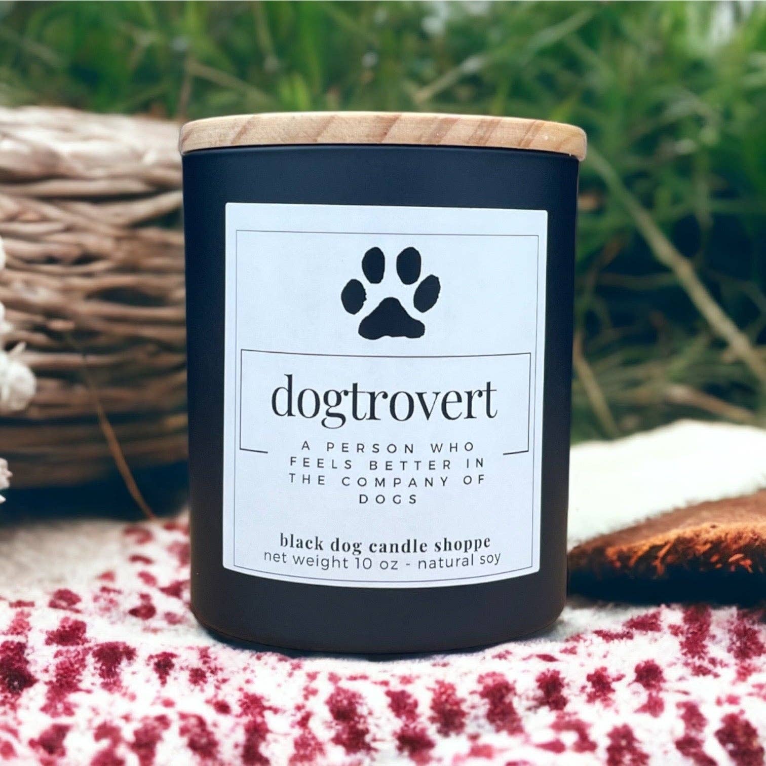 The Black Dog Candle Shoppe - Vendita all'ingrosso Candela in vasetto - Candela Dogtrovert per amanti dei cani2