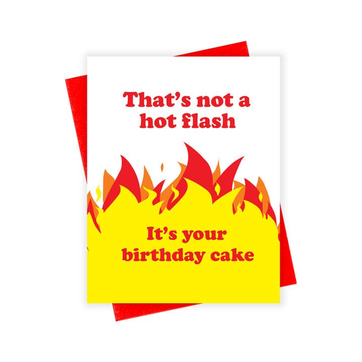 xou - Wholesale Birthday Card - HBD Hot Flash Card
