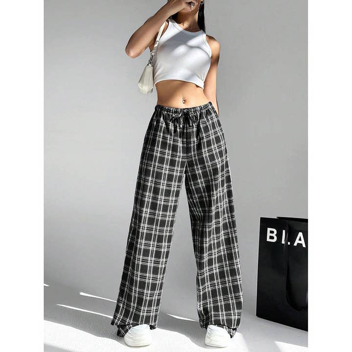 Masyal - Wholesale Pants - Women's - Spring and Autumn Women's High Waist Wide Leg Slim Pants14