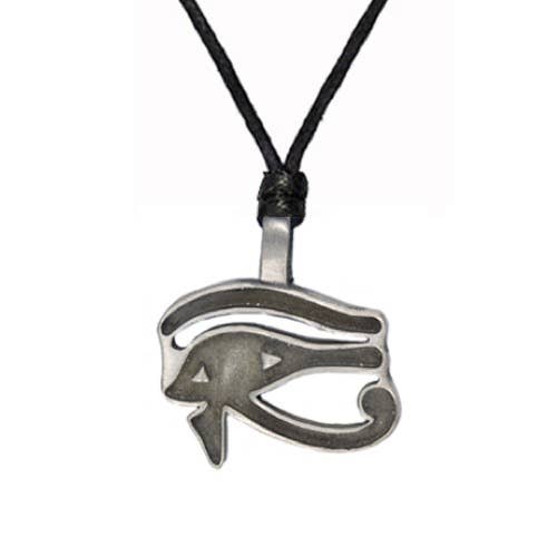 Myth & Magik - Silver Jewellery Cavern Wholesale – wholesale Pendant/charm necklace – Eye of Ra - Living Symbols Pewter Necklace - 5 (USA-DDP)1