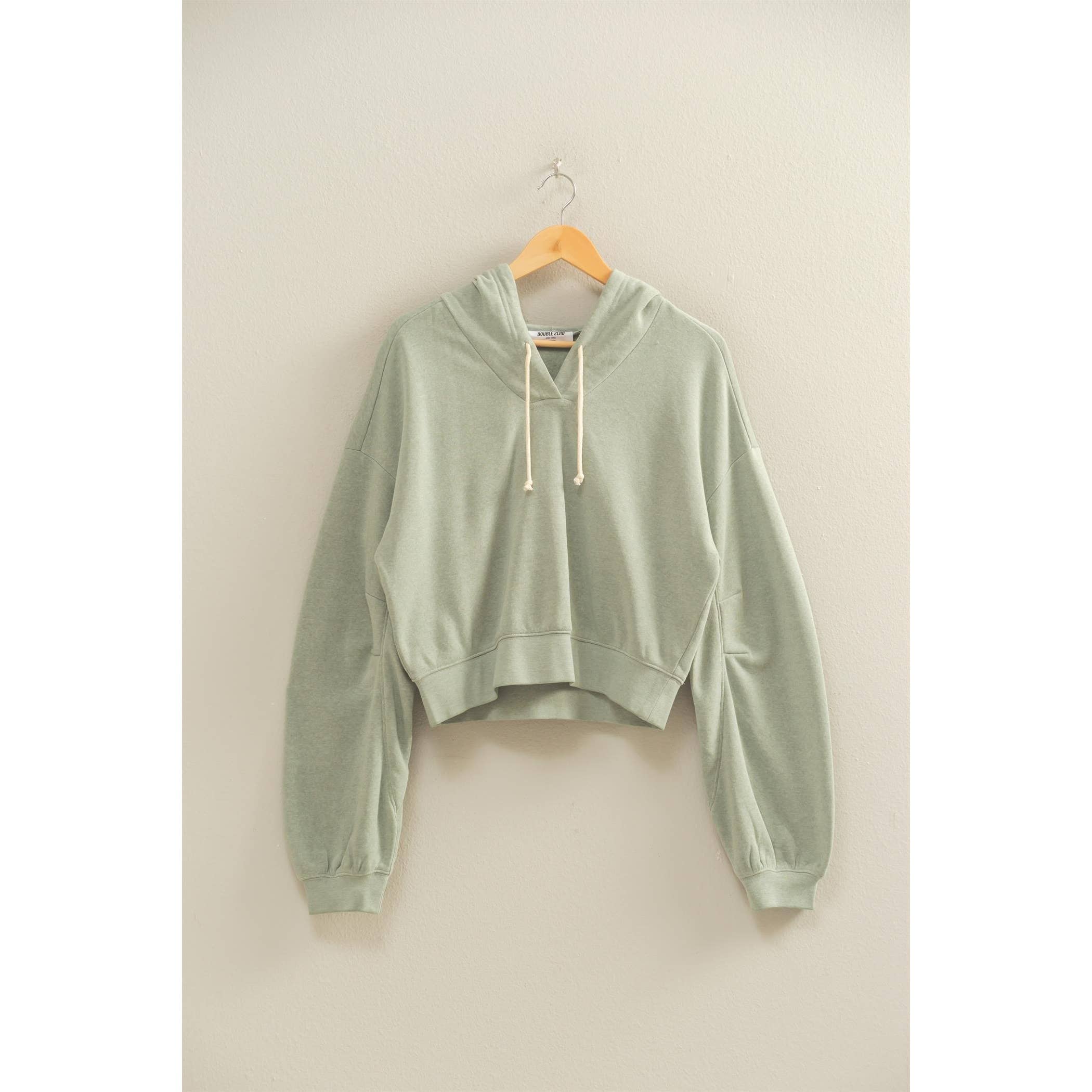 HYFVE - Vente Sweat à capuche – femme - Hoodie court à manches longues avec détail à cordon de serrage et col en V.22