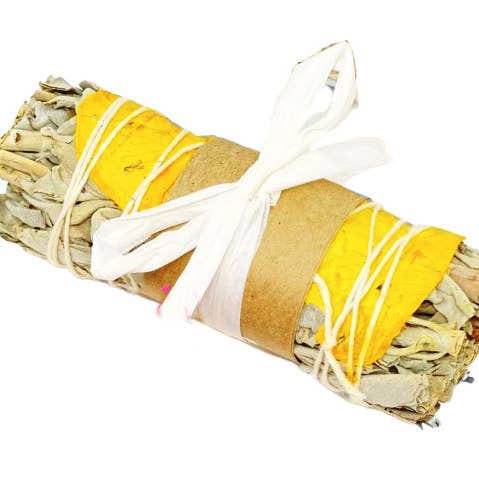 Oily Blends - Wholesale Sage Bundle - White Sage and Rose Bundles Chakra1