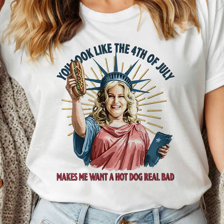 House Of Rodan - Wholesale T-shirt met print - Dames - Je ziet eruit als de 4e juli - Grappig Meme Graphic Tee3