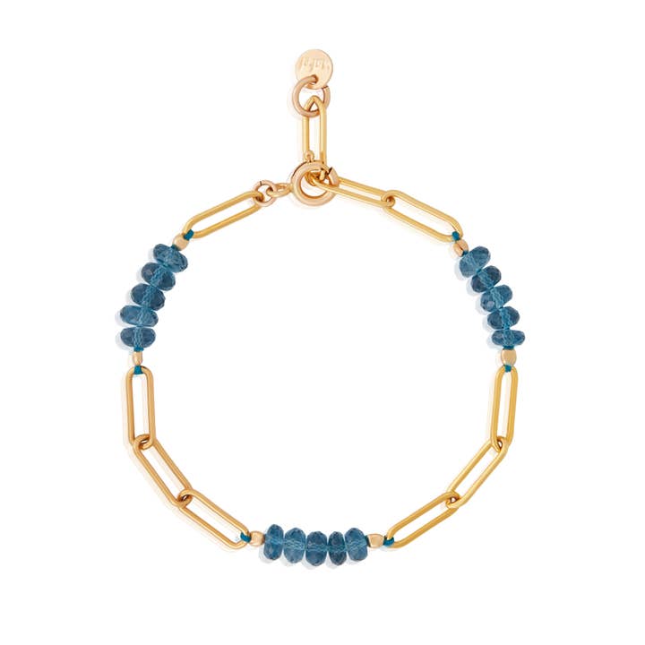 Gemmy Gem Paperclip Bracelet for wholesale by Mabel Chong