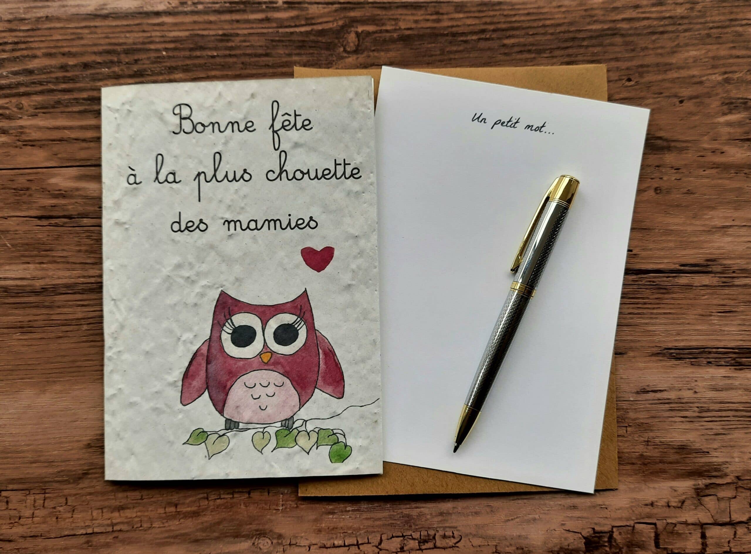 Des Mots Qui Fleurissent – wholesale Mother’s Day card – Card to plant - Happy birthday to the funniest1