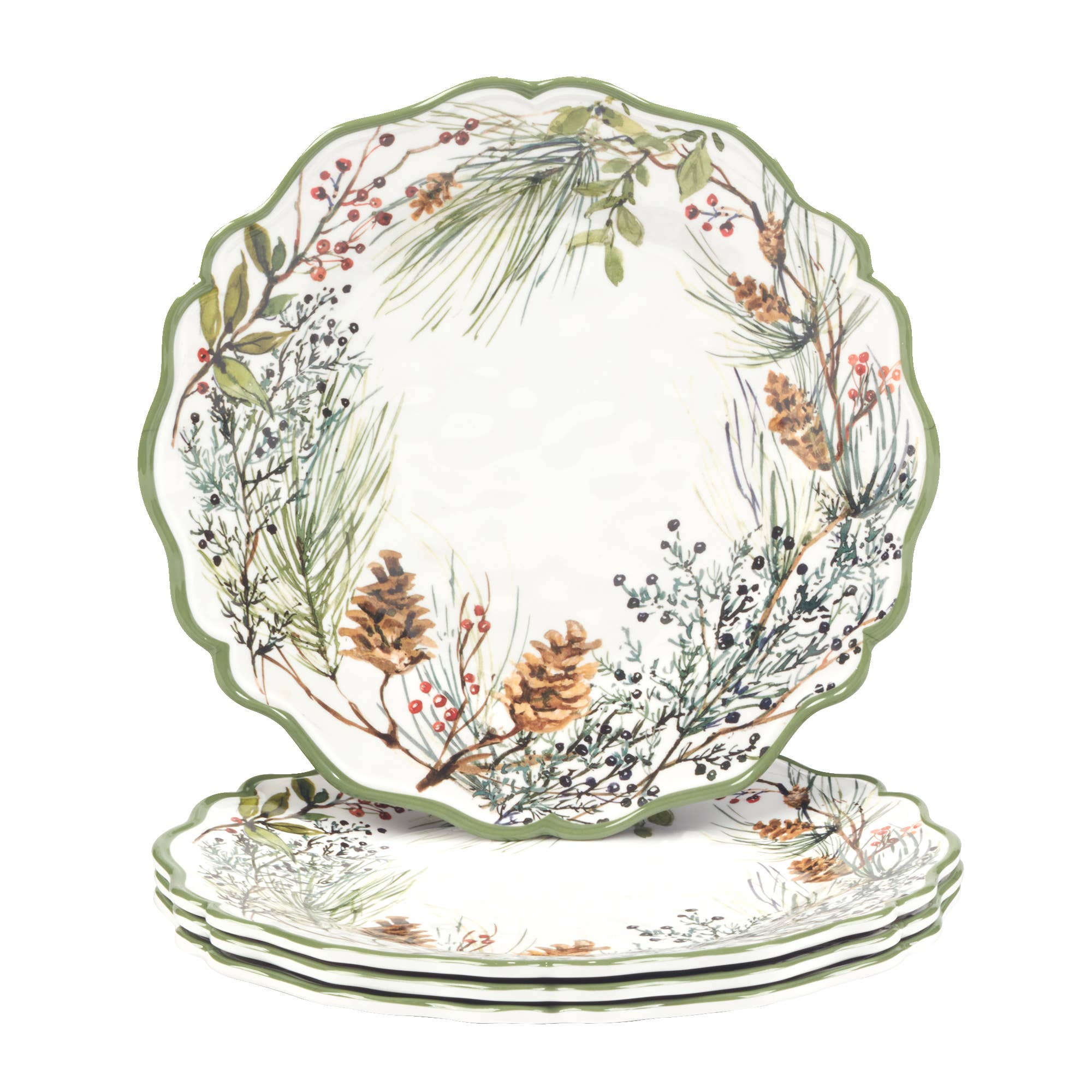 Certified International - Wholesale Christmas Decoration - Winters Forest Christmas HW Melm Dinner Plate 11in4