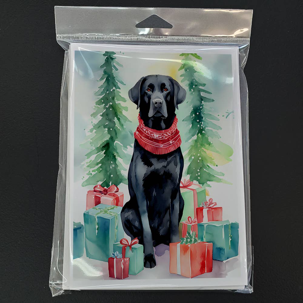 Caroline's Treasures - Vente Cartes de Noël - Cartes de vœux de Noël Black Labrador Retriever DAC34991
