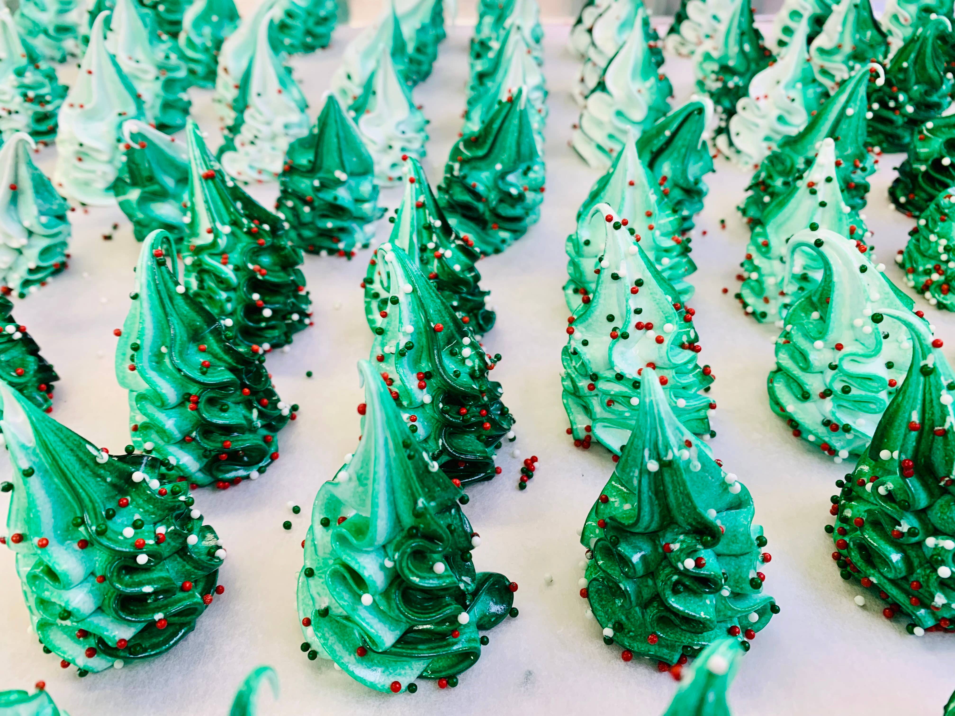 Délice Glacé - Vente Biscuits - Biscuits à la meringue faits à la main pour sapin de Noël2