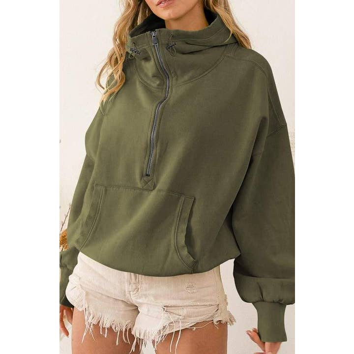 sports hoodie zipper drawstring top and other Purchase Wholesale half zip hoodie. Free Returns & Net 60 Terms on Faire trending on Faire.