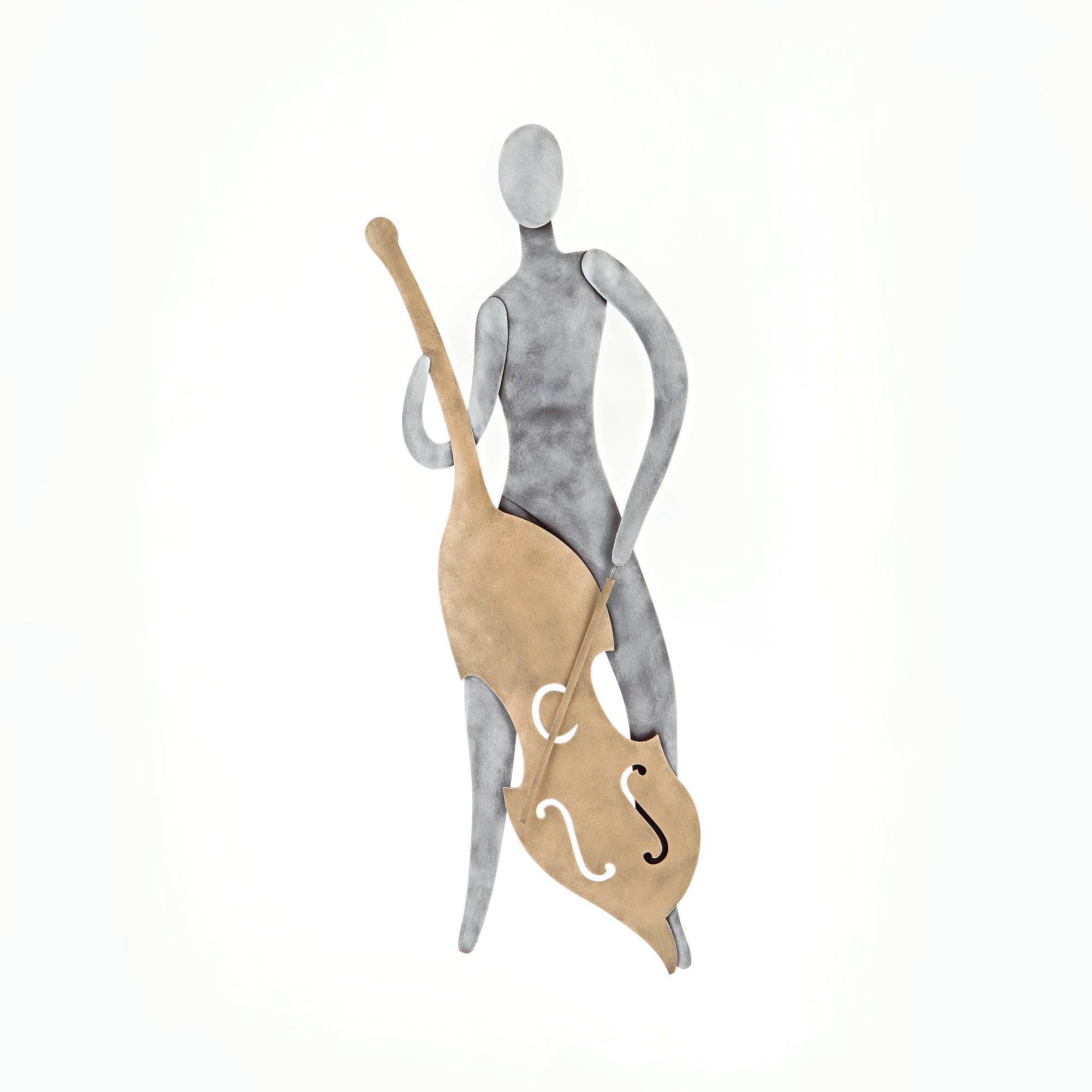 ARTIA LTD - Wholesale Wall Accent - Cello Player Figurine, Modern  Metal Wall Decor 55cm0