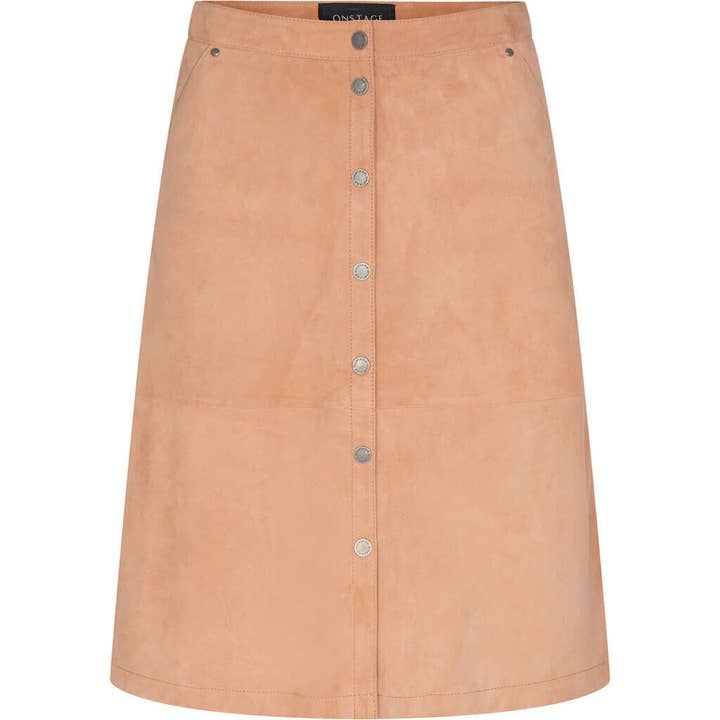 Onstage collection - Wholesale Skirt - Women's - Suede midi skirt5